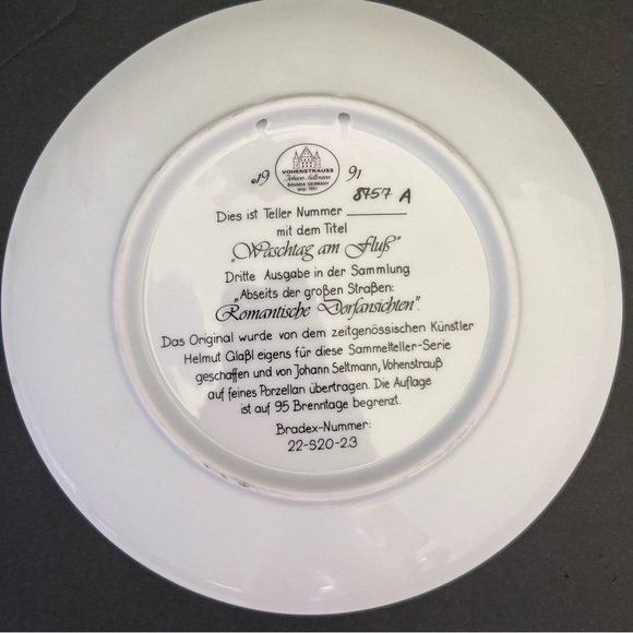 Romantische Dorfansichten Collectables Plates Set of 3 Germany - Picture 5 of 13